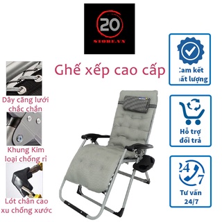 Ghế xếp thư giãn Nhật Bản 20Store - NÂNG GẬP TỰ ĐỘNG - Ghế xếp thư giãn - Lưới thoáng khí - Nâng đỡ cột sống