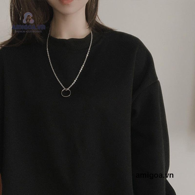 ✨✨Vòng Cổ Thép Titan Phong Cách Hip Hop Cho Nam Và Nữ