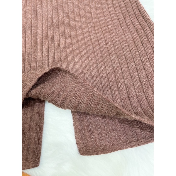 Chân váy len dáng midi T37