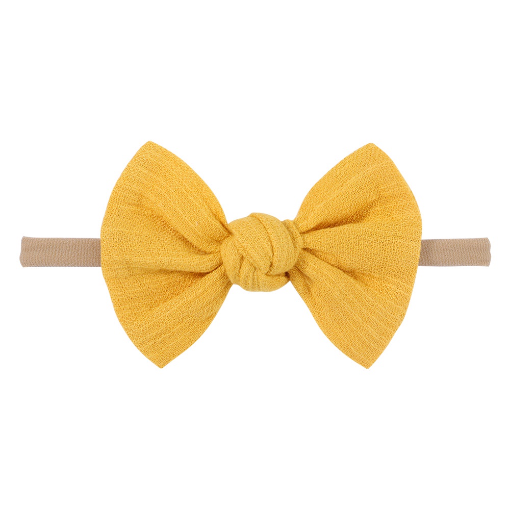Băng đô KIDSBOWS mềm nylon đính nơ xinh xắn cho bé