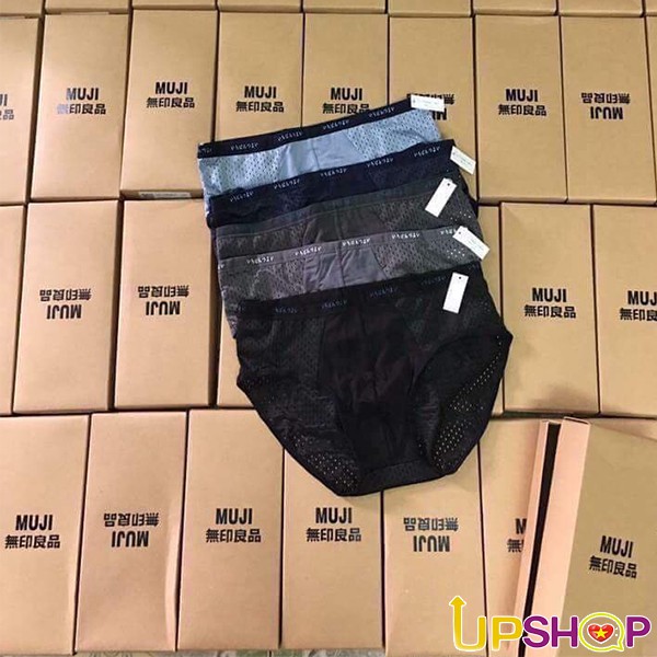 [CAO CẤP❤️] HỘP 5 QUẦN LÓT ĐÙI MUJI ⚡️ QUẦN SỊP TAM GIÁC MUJI NAM XUẤT NHẬT NHƯ HÌNH