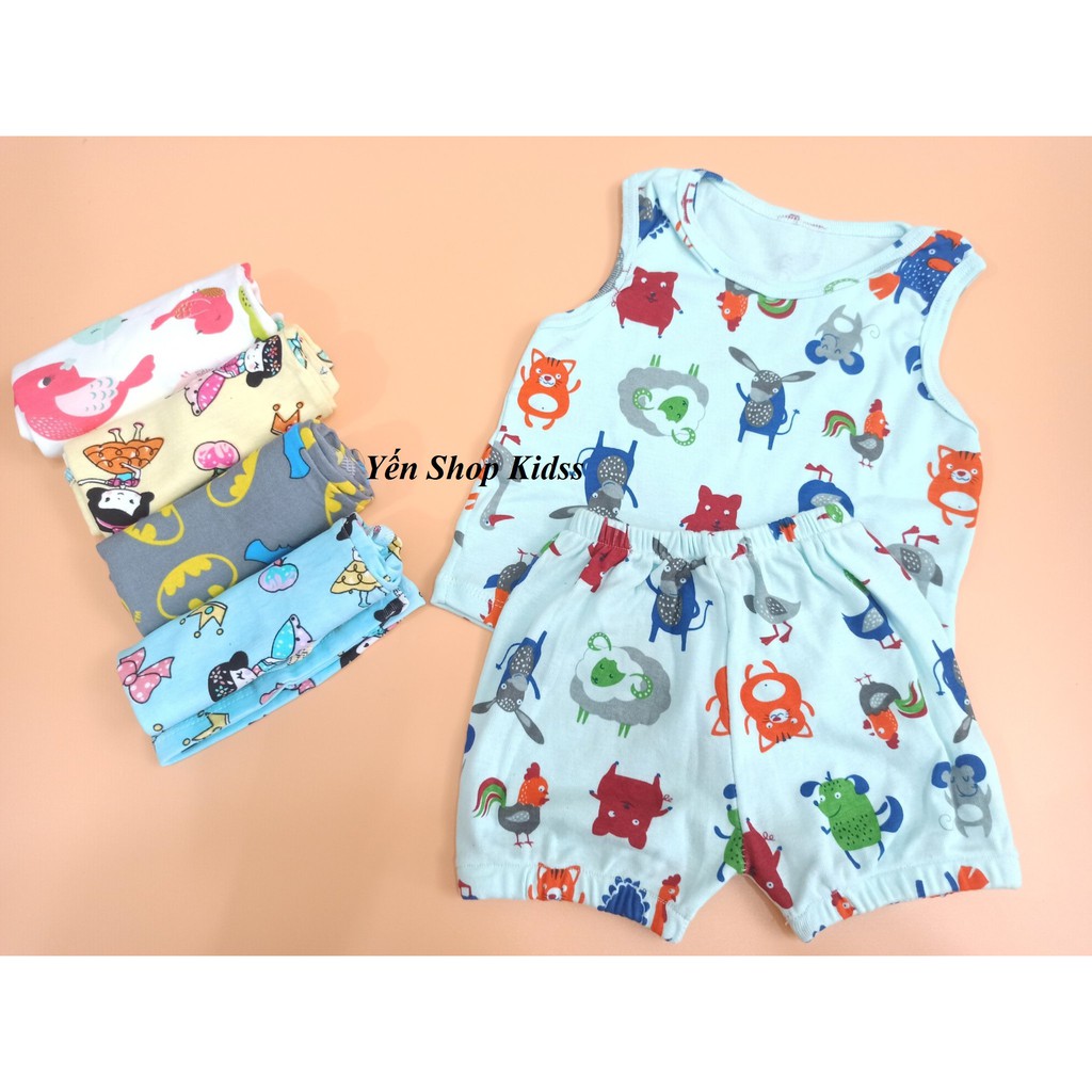 Sale !!! Bộ Ba Lỗ Bozip Hàng Đẹp Cho Bé-Super Sale (8-19kg) (1150)