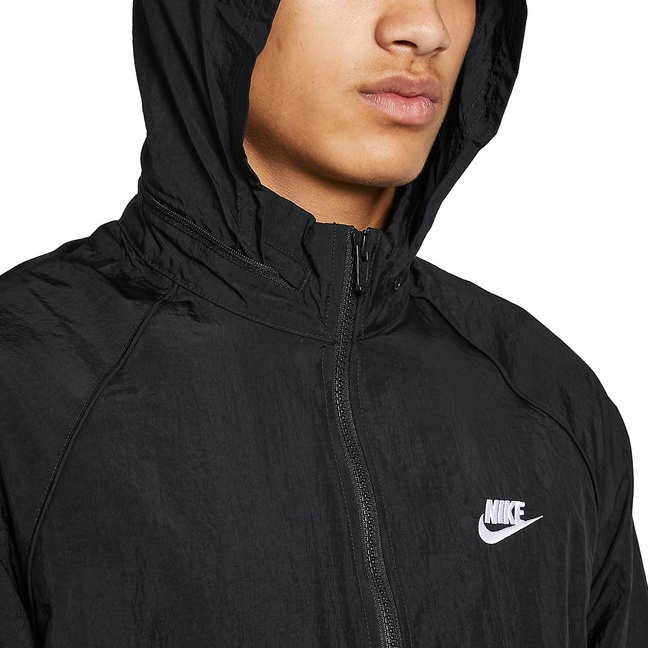 ÁO KHOÁC NIKE NSW WINDRUNNER TRACK HOODED BLACK