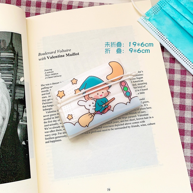 TAILI Túi đựng khẩu trang  in họa tiết hoạt hình dễ thương