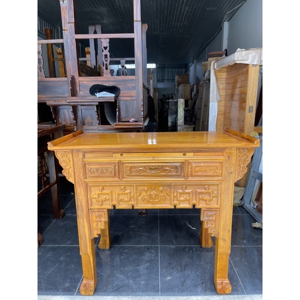 Bàn Cúng & Bàn Gia Tiên Gỗ Tràm Không Mắt Gỗ
