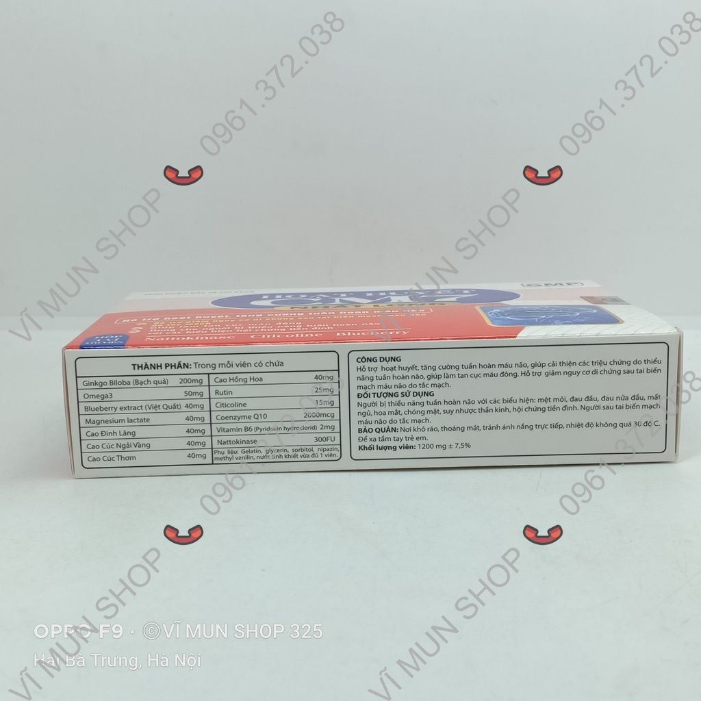 HOẠT HUYẾT CM7 NHẤT LONG - Hỗ trợ hoạt huyết, tăng cường tuần hoàn máu não