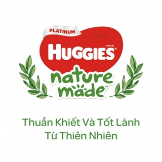 Tã Dán Huggies Nature Made Platinum (NB60, S82, M64, L54, XL44)
