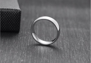 Nhẫn nam inox trơn cá tính