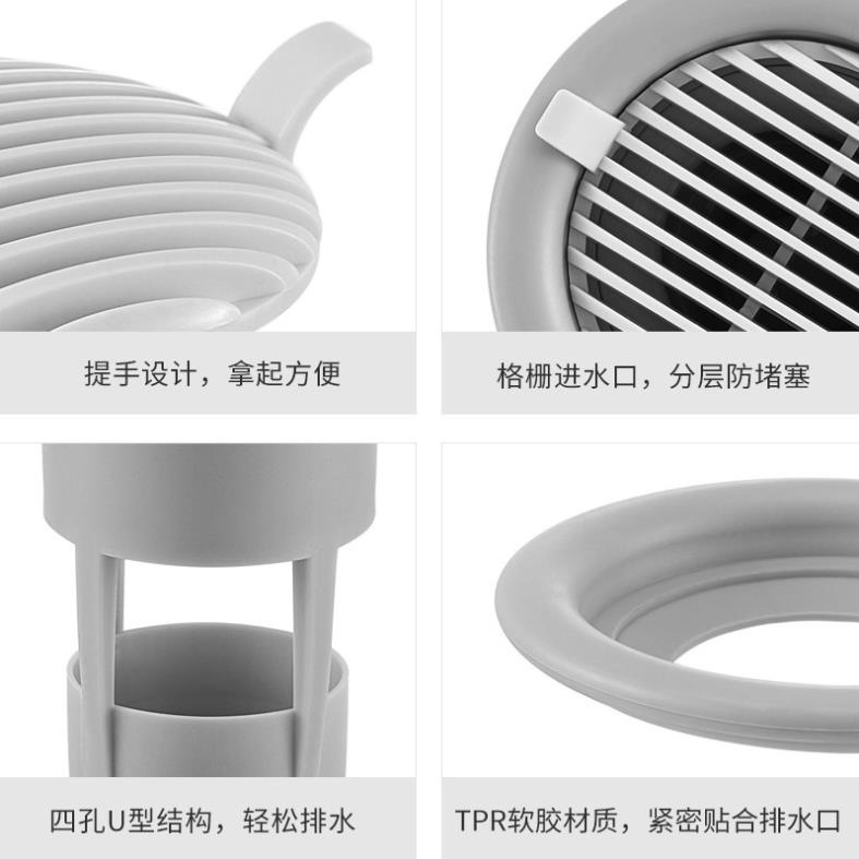 Dụng Cụ Khử Mùi Cống Thoát Sàn, Chống Tắc Cống, Côn Trùng Nhà Vệ Sinh Lõi Nắp Đậy Kín Hàng Loại 1 K170