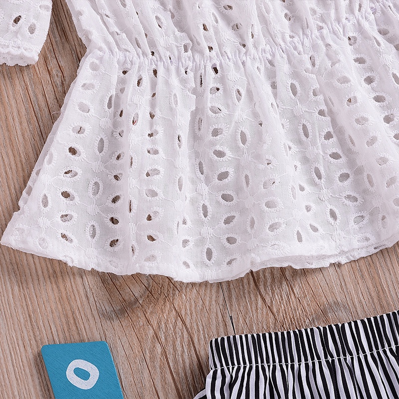 Bộ Áo Liền Quần Phối Ren Kèm Băng Đô Dễ Thương Cho Bé Gái akku