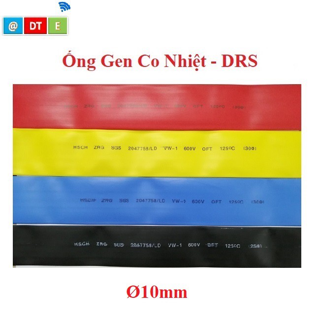 ỐNG GEN CO NHIỆT PHI 10, Giá cho 50 mét/cuộn