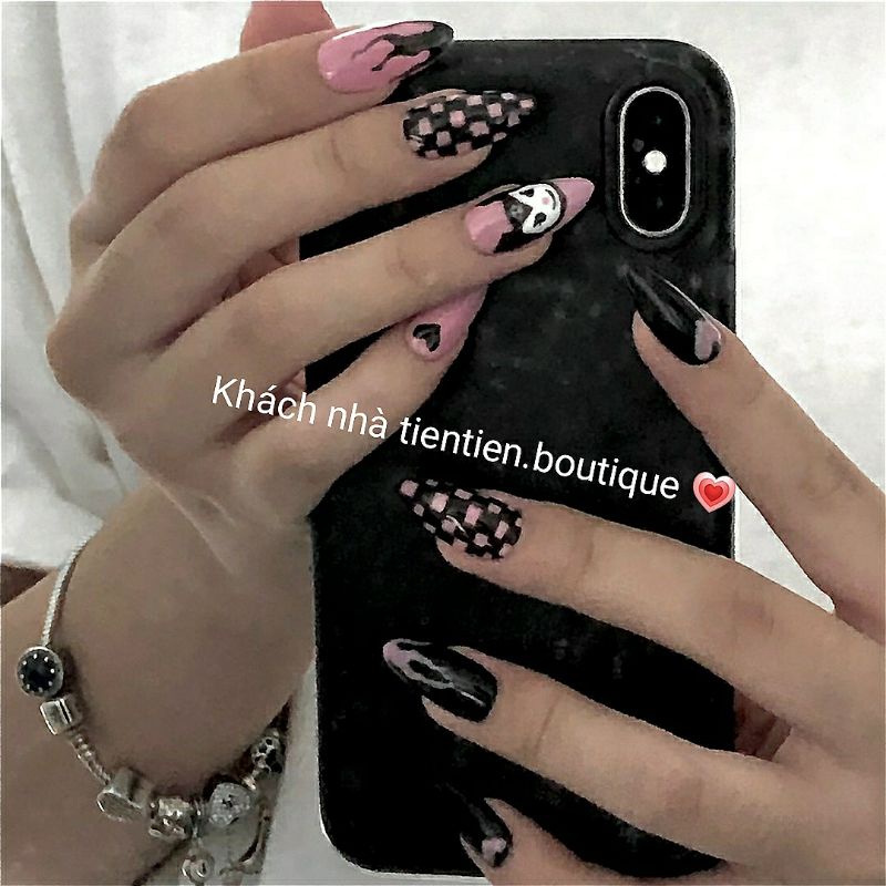 Nailbox thiết kế vẽ hồng