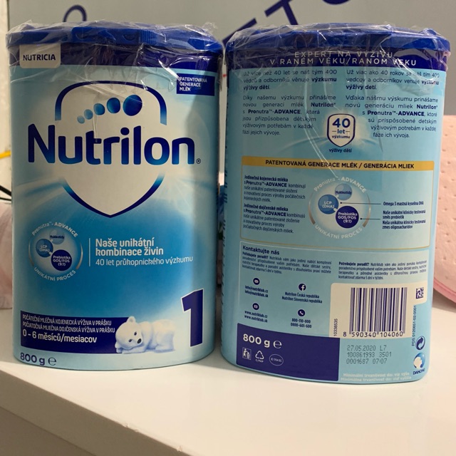 Sữa Nutrilon số 1 Séc vị thường 800g
