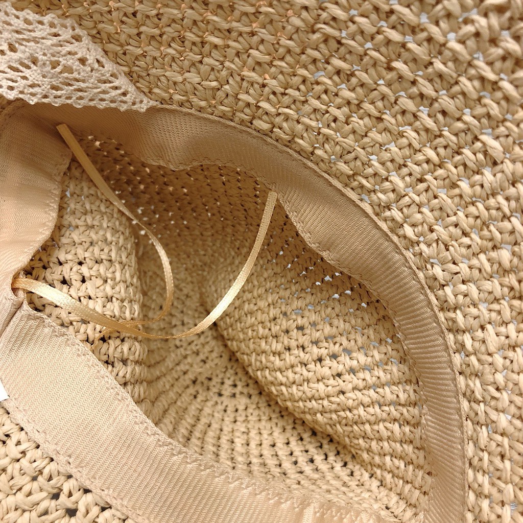 Mũ cói Ajuma - Nón cói cho bé từ 0-3 tuổi hàng loại 1