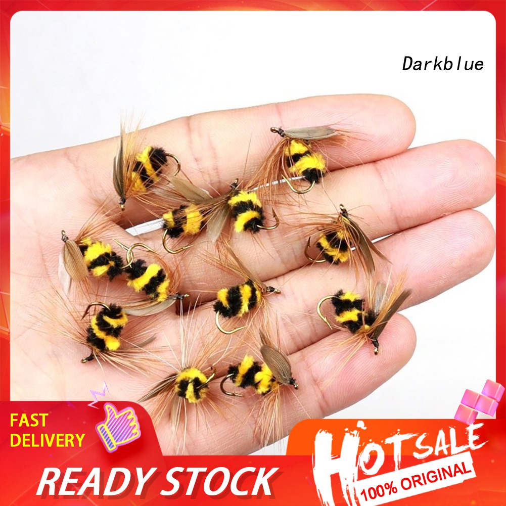 Set 10 Mồi Câu Cá Giả Côn Trùng Tiện Lợi