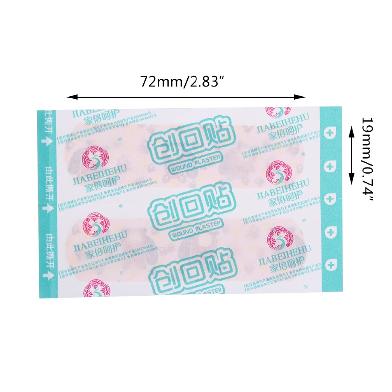 Hộp 120 Băng Cá Nhân Mini Chống Thấm Nước Thoáng Khí Họa Tiết Hoạt Hình Dễ Thương Cho Bé
