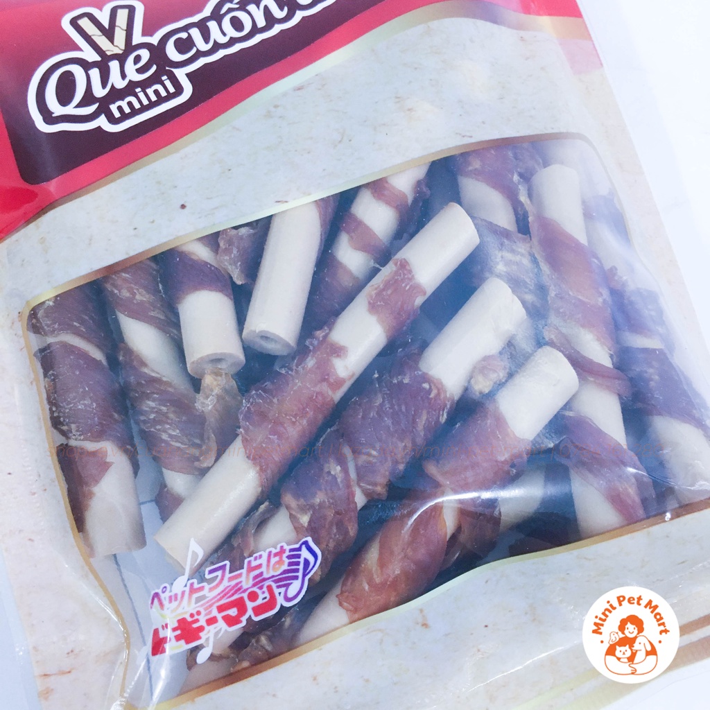 Que cuốn thịt gà mini DOGGYMAN (20 cái) - snack, bánh thưởng cho chó