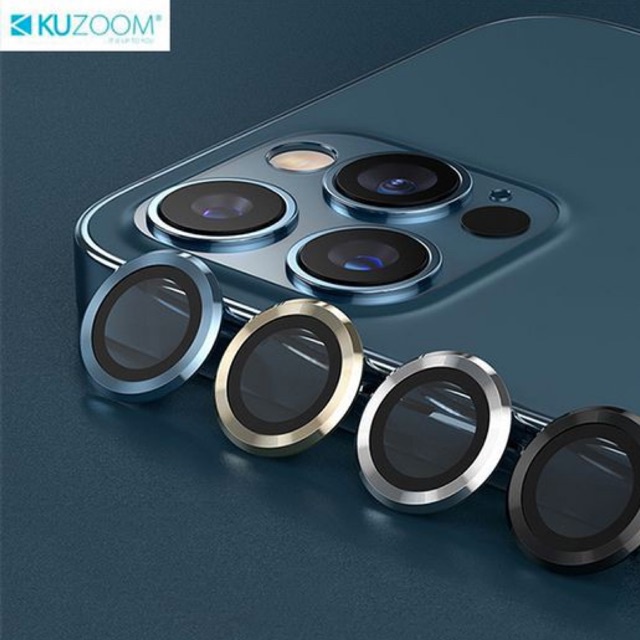 [ỐP BẢO VỆ CAMERA] iPhone 13/ 13 Pro/ 13 Pro Max/ 12 Pro/ 12 Pro Max hiệu Kuzoom Chính hãng