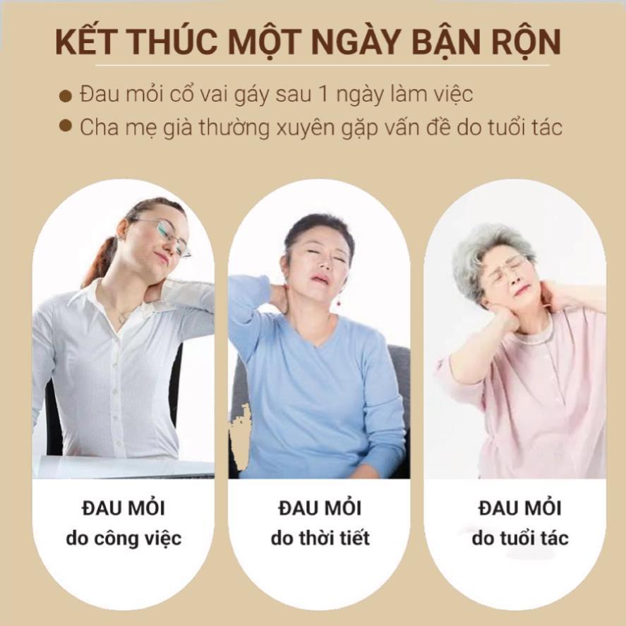 [XẢ KHO] Gối Massage Cổ Vai Gáy Genji 8D, Máy Mát Xa Toàn Thân Đa Chức Năng Đa Chế Độ - Hồng Ngoại - Từ Trường