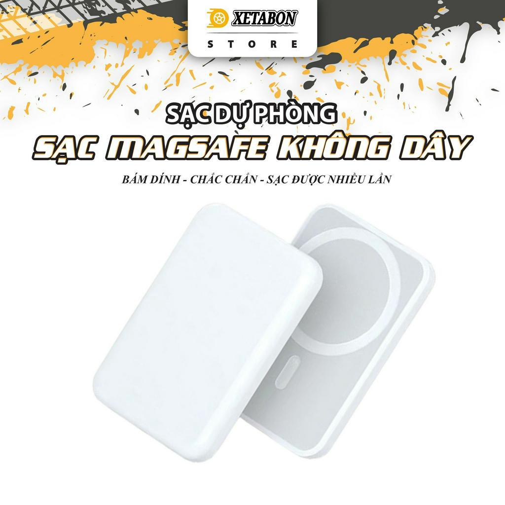 Sạc dự phòng mags không dây từ tính sạc nhanh 20W pin 5000mAh mini nhỏ gọn cao cấp phù hợp với mọi dòng điện thoại