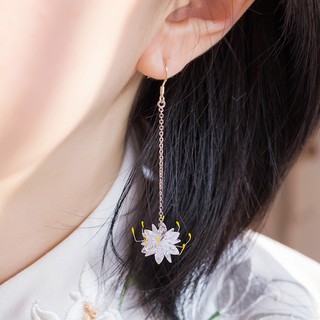 [ sẵn đỏ ] hoa tai bỉ ngạn cổ trang (oder )ms49