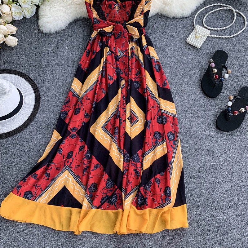 Váy đi biển boho nghỉ hè 2019- Order