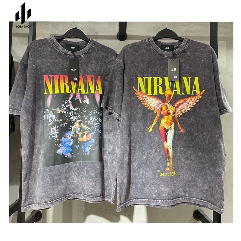 ÁO ROCK TEE NIRVANA VẢI SIÊU ĐẸP FORM CHUẨN ÂU (ẢNH THẬT 100% TỰ CHỤP)