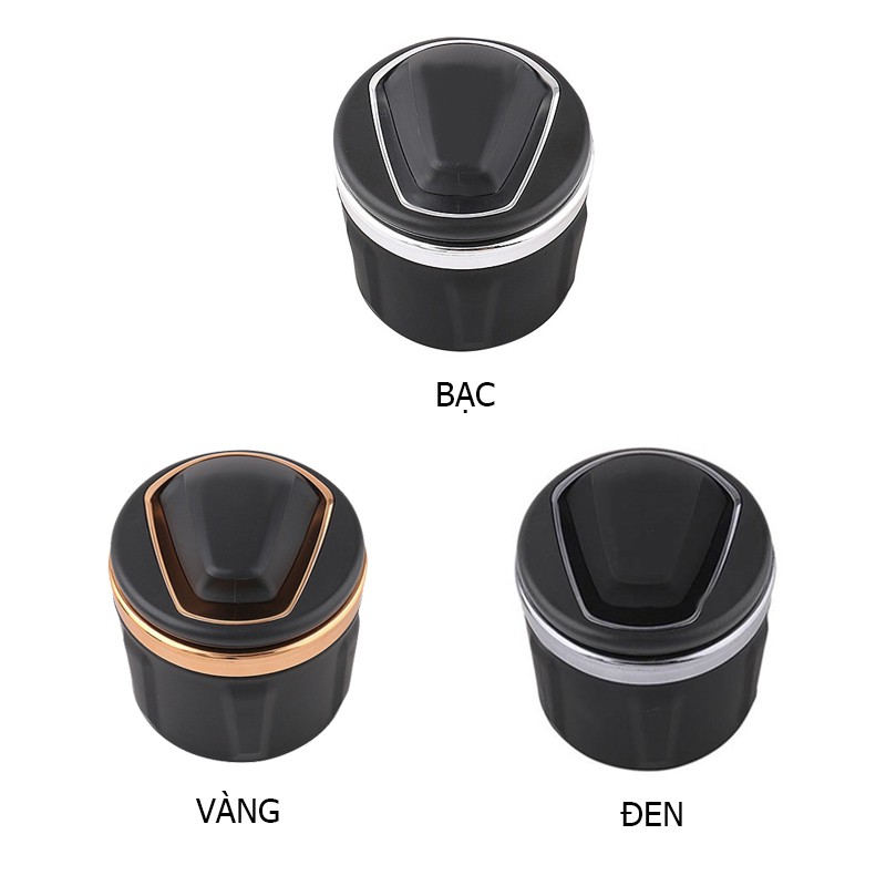Cốc gạt tàn thuốc lá trên ô tô tích hợp đèn led cao cấp - sang trọng