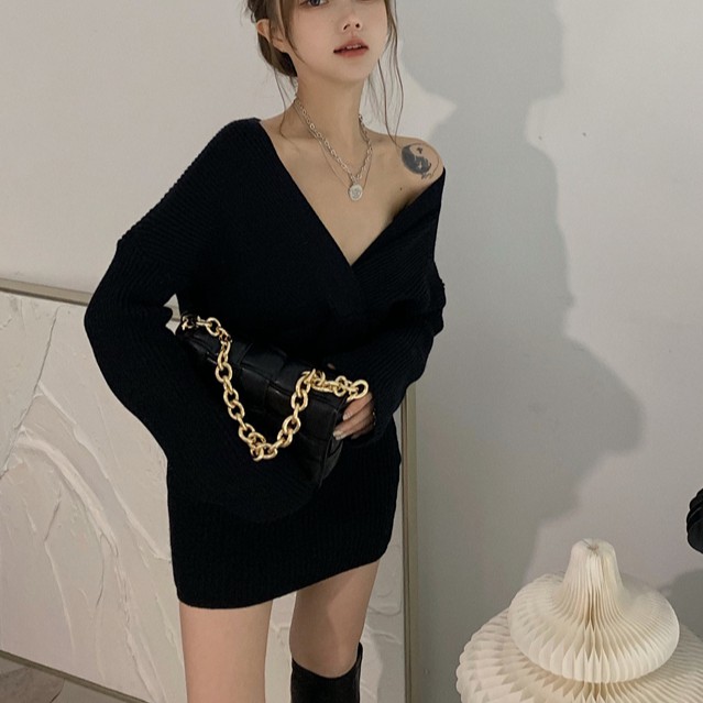 Đầm Ôm Cổ Tim Phong Cách Hàn Quốc Tôn Dáng Cho Nữ | BigBuy360 - bigbuy360.vn