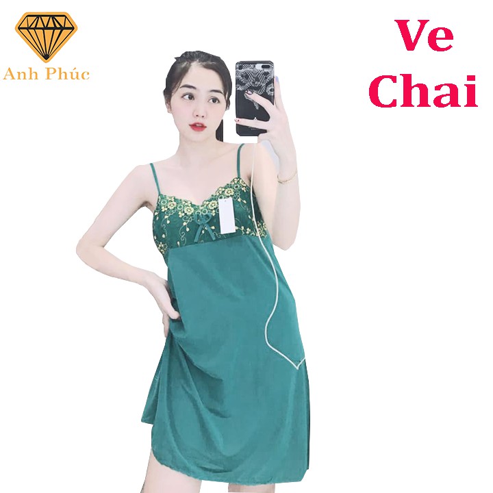 Đầm ngủ chất thun lạnh gợi cảm Anh Phúc + Đầm 2 Dây