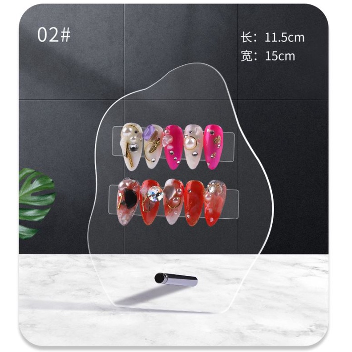 Khung Trưng Bày Móng mẫu mica  - phụ kiện nail