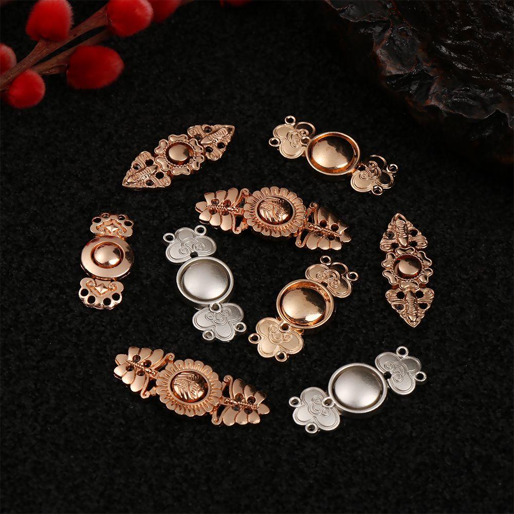 Bộ 5 Nút Cài Khăn Choàng Bằng Kim Loại Phong Cách Retro