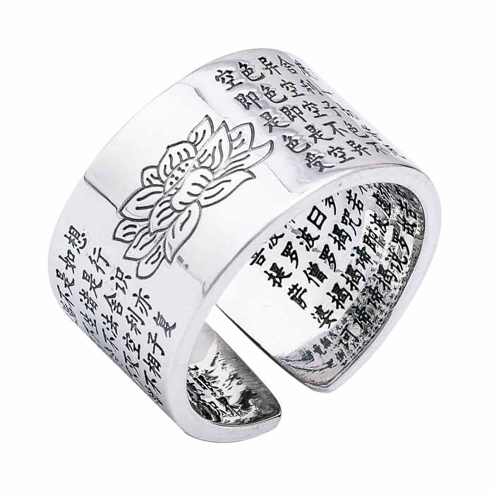 Nhẫn phật khắc đài sen phong thủy