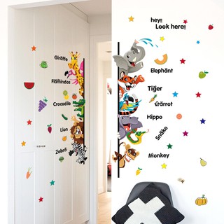 Decal Dán Tường Vườn Thú – Trái Cây Tiếng Anh