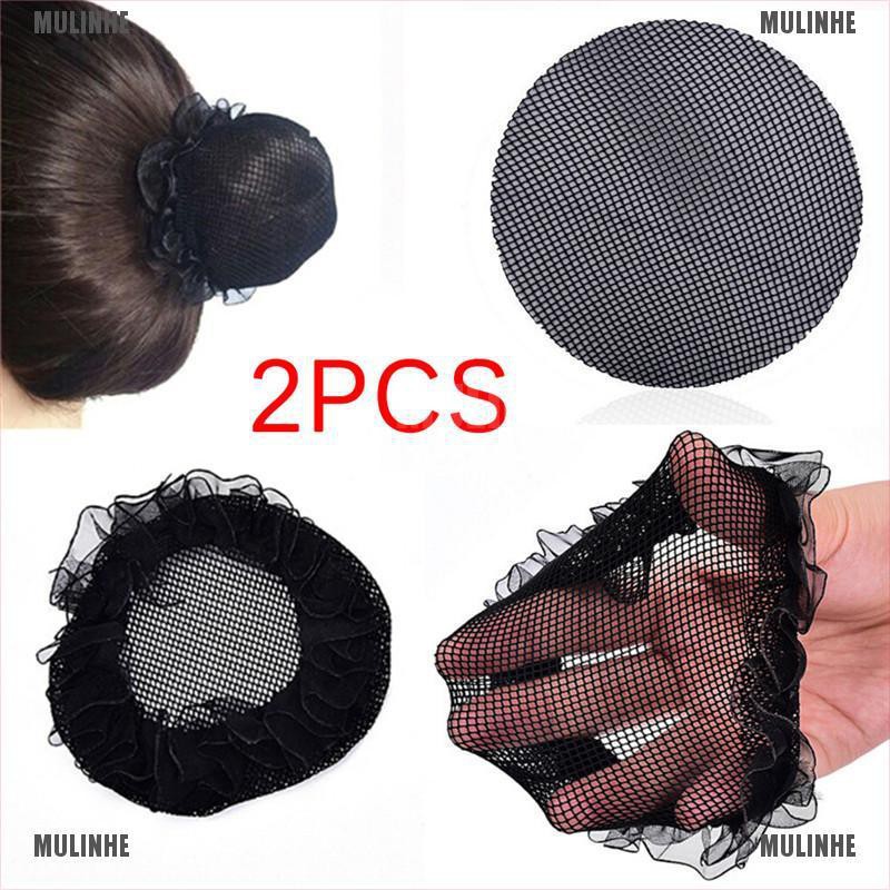 Set 2 Lưới Búi Tóc Màu Đen Chuyên Dụng Cho Nữ Múa Ba Lê