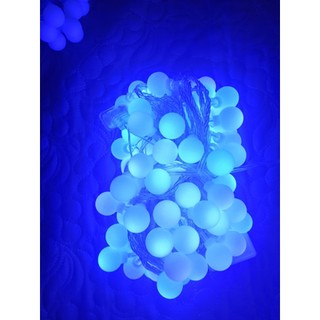 Đèn led, đèn nháy hình quả bóng 10 mét 100 bóng tròn, nhiều chế độ nháy, chống nước tốt, trang trí sân vườn