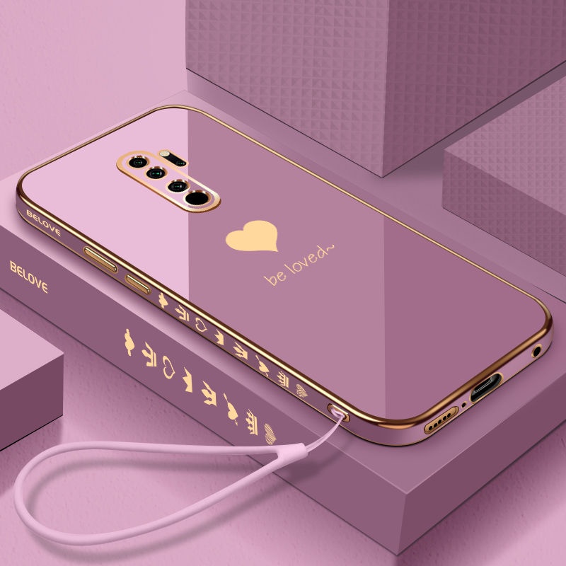 Ốp Điện Thoại Silicon Mềm Mạ Hình Vuông Cho xiaomi redmi note8T note9 note9pro note9s note10 note10pro note8 note 8Pro