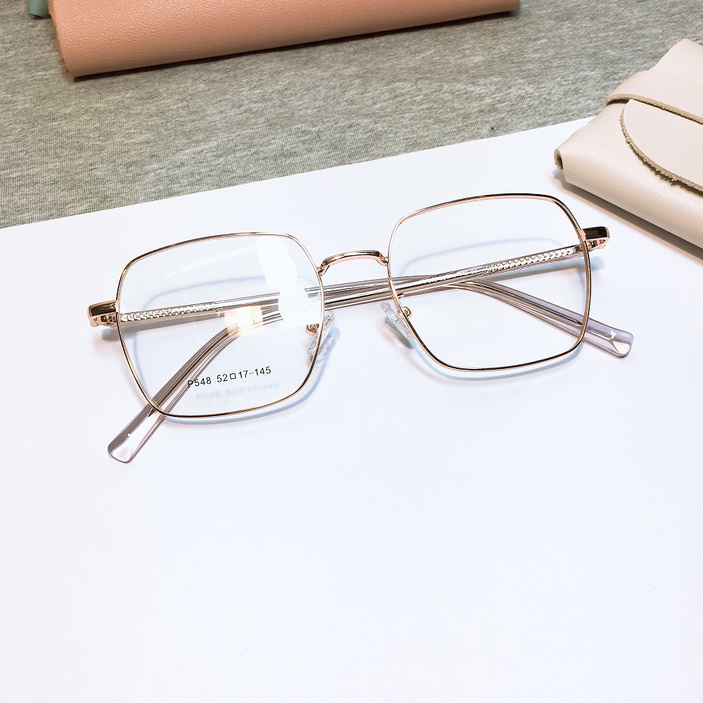 [Mã FARSSTGRE giảm 5K đơn bất kỳ] Gọng kính vuông kim loại 548 nhận cắt cận viễn loạn | BigBuy360 - bigbuy360.vn