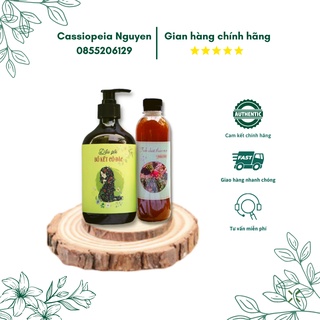 Combo dầu gội bồ kết thảo dược - tinh chất thảo mộc giảm rụng, kích mọc tóc nhanh