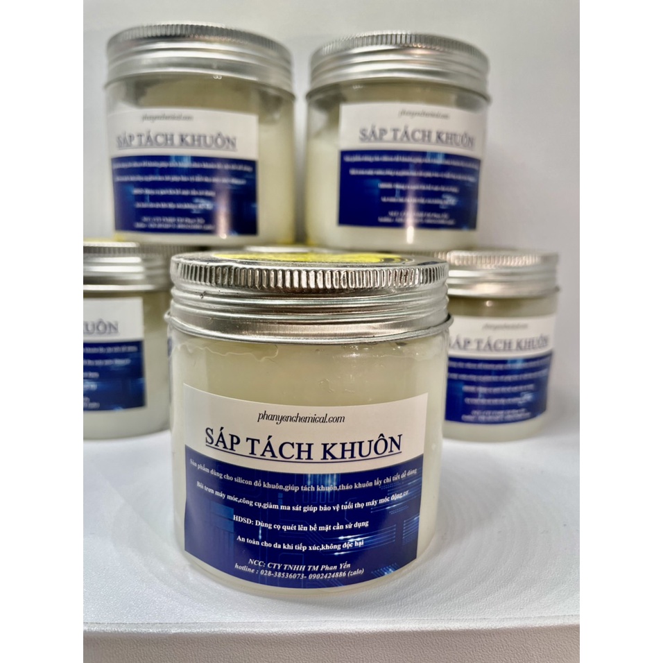 Sáp tách khuôn,chống dính dùng cho khuôn Silicon( lọ100gr)