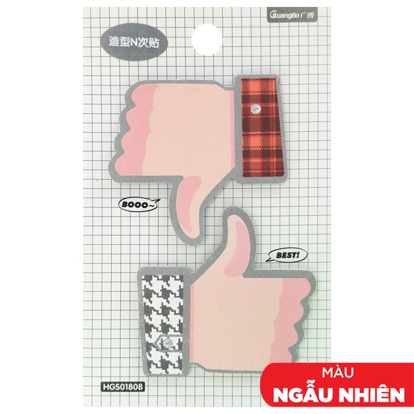 Giấy Note GuangBo Hình Emoticon Like GUBHGS01808 (Mẫu Màu Giao Ngẫu Nhiên)