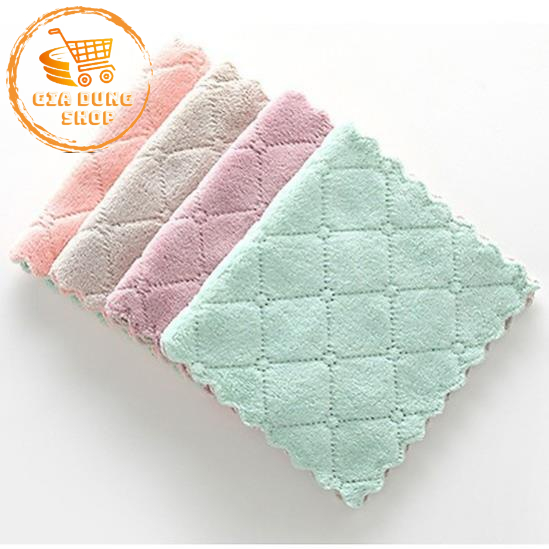 Khăn Lau Nhà Bếp Đa Năng 2 Màu Siêu Thấm Nước Kích Thước 14 x 21cm