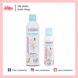 Xịt Khoáng Cấp Nước Làm Dịu Da Evoluderm Atomiseur Eau Pure Pháp