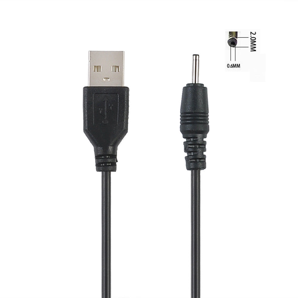 Dây sạc chuyển đổi 2.5 3.5 4.0 5.5mm USB A Male sang DC (3.5 mm x 1.35mm)