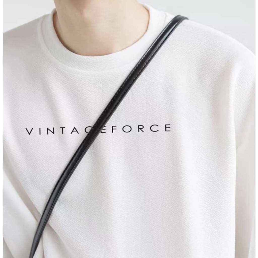 áo phông 3158 in chữ vintageforce chất liệu cotton