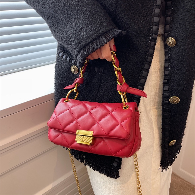 Túi Đeo Chéo Nhỏ Thêu Họa Tiết Hình Thoi Thời Trang Mùa Hè 2022 Gylb1388