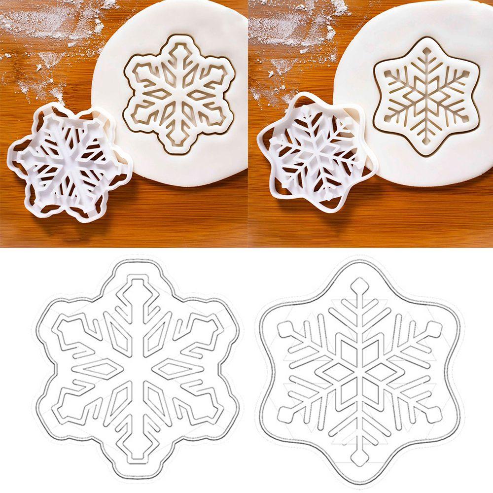 Set 4 Khuôn Làm Bánh Quy Tạo Hình Bông Tuyết