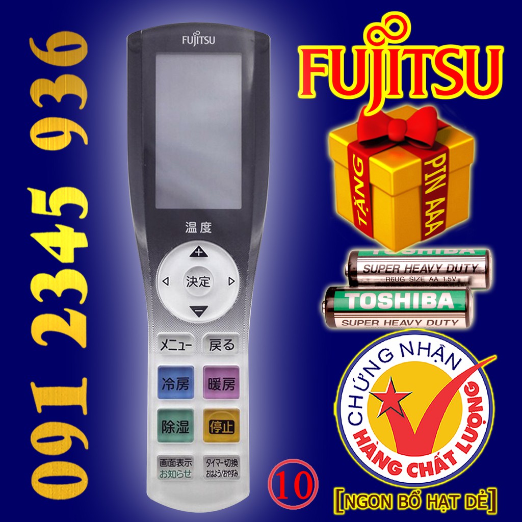 Điều khiển Fujitsu &quot;NHIỀU MẪU&quot; + &quot;HÀNG ĐẸP&quot; cho điều hòa