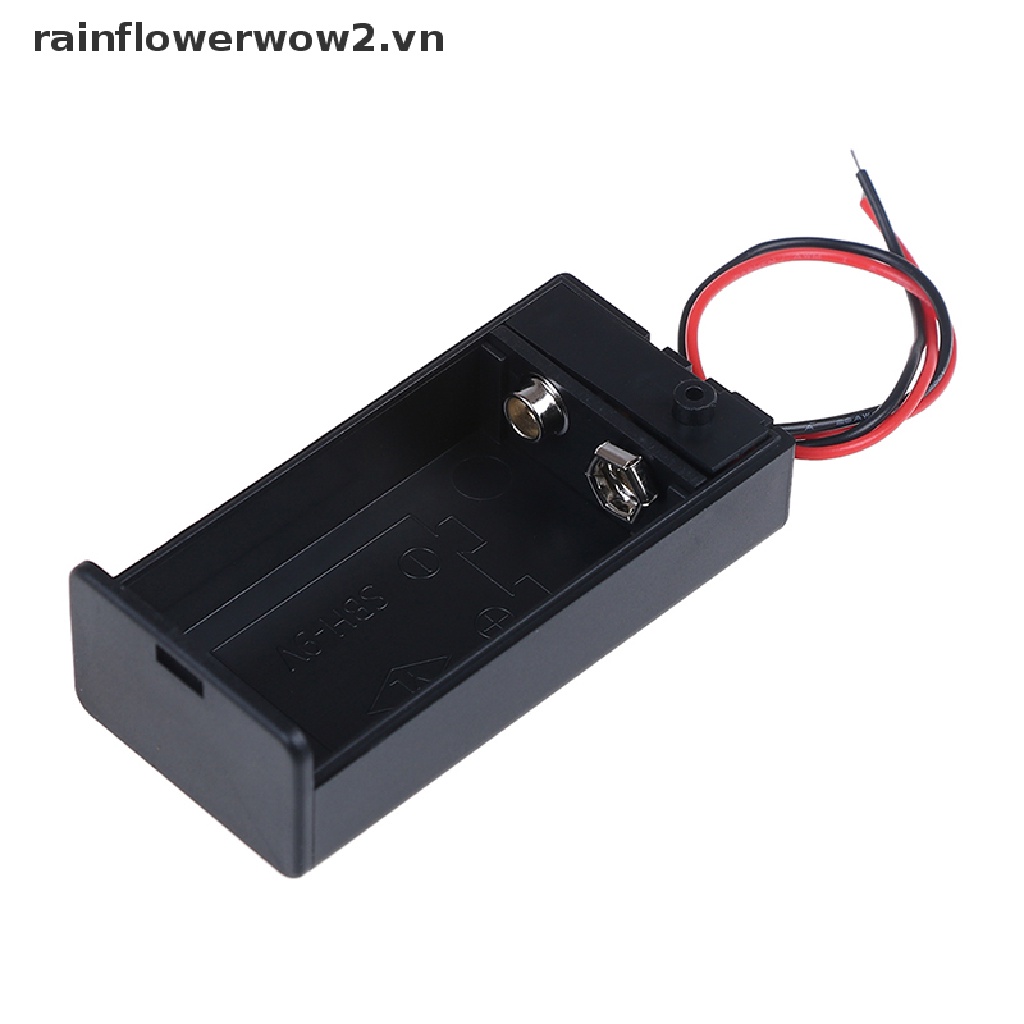 Hộp Đựng Pin 9V Volt PP3 dc Có Dây / Vỏ Bọc Công Tắc