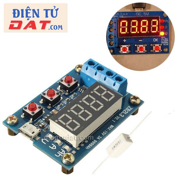 Mạch test pin Li-on 18650 1.5V-12V